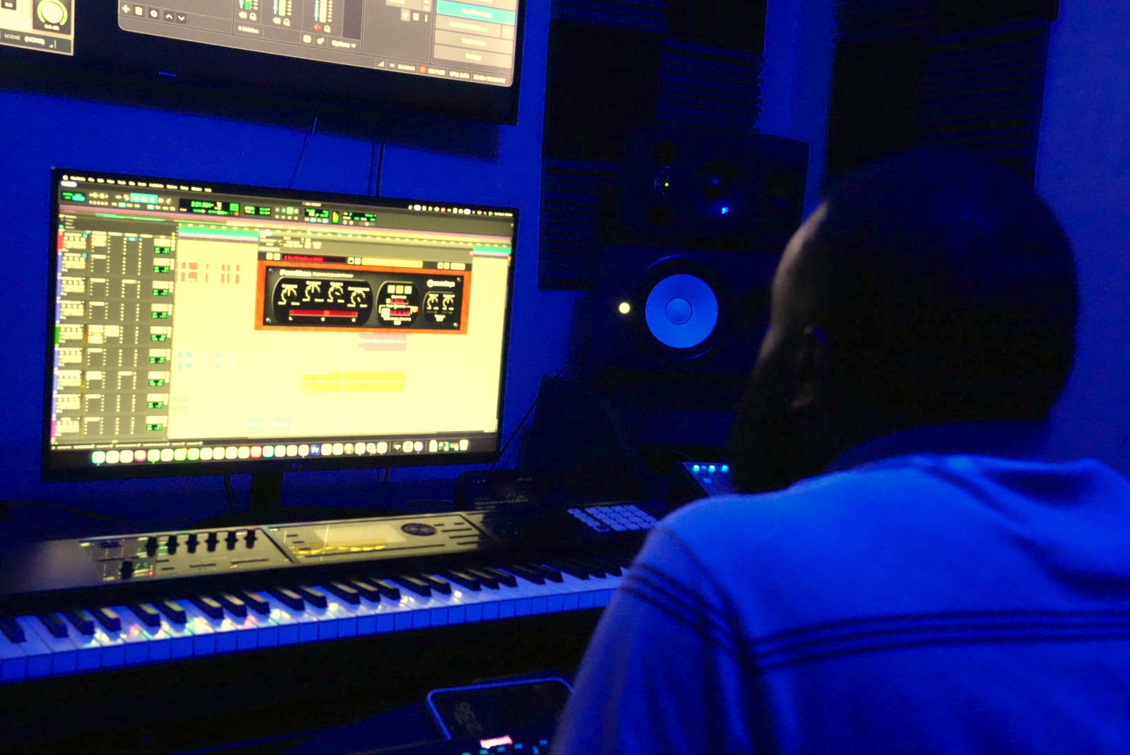 Mixing in progress